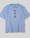 G STAR RAW Printed Crew-Neck T-Shirt Blue