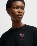 HUGO in cotton jersey with logo artwork