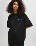 HUGO Cotton-jersey T-shirt with Happy HUGO logo