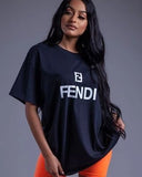 FENDI Oversized T-Shirt black