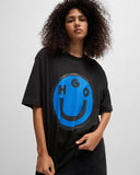 HUGO Cotton-jersey T-shirt with Happy logo