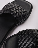 AE WOMEN Puffy Braided Slide Sandal
-BLACK