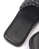 AE WOMEN Puffy Braided Slide Sandal
-BLACK