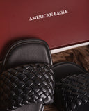 AE WOMEN Puffy Braided Slide Sandal
-BLACK