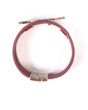 Gold Silver Plated Shinny Leaf Magnetic Ladies Genuine Leather Charm Bracelets - handsandhead