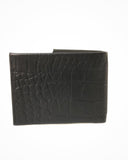 Leather Embossed wallet Black