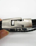 Bracelets - X Letter Shaped Braided Bangle Beads - White - handsandhead